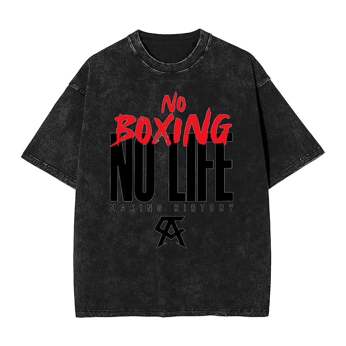 Oversized Washed T-Shirt Canelo No Boxing No Life Cotton T Shirts Popular Tshirt for Couple Summer Aesthetic Custom Top Tees