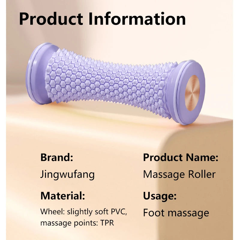Foot Massager Massage Roller Yoga Massage Ball Plantar Fascia Roller Muscle Relaxation Care Plastic Manual Foot Massager Rollers