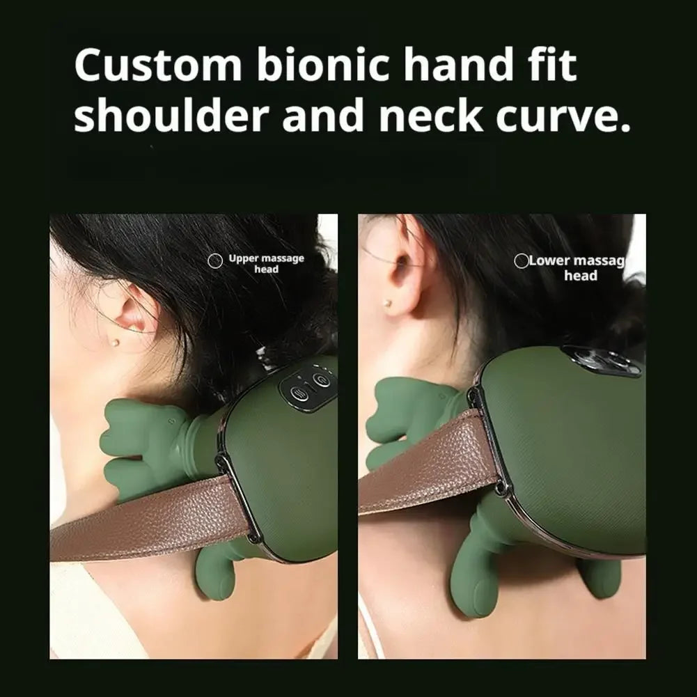 Shoulder Neck Massager Portable Heated Cervical Neck Massager for Pain Relief Muscle Relax Simulating Human Hands Neck Massager