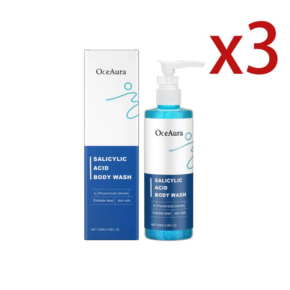 Salicylic Acid Exfoliat Shower Gel Remove Skin Dirt Prevent Pore Blockage Improve Skin Texture Cleansing Oil Control Body Wash