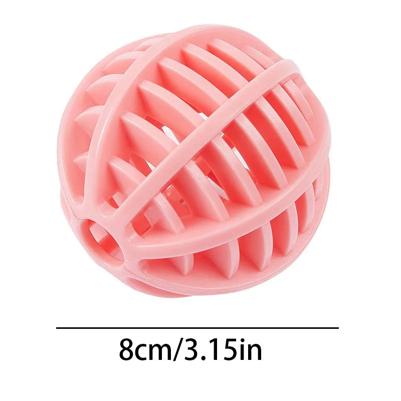 Durable Rubber Treat Dispensing Dog Ball Toy Bite Resistant Chew Toy For Teeth Grinding Boredom Relief Interactive Pet Training
