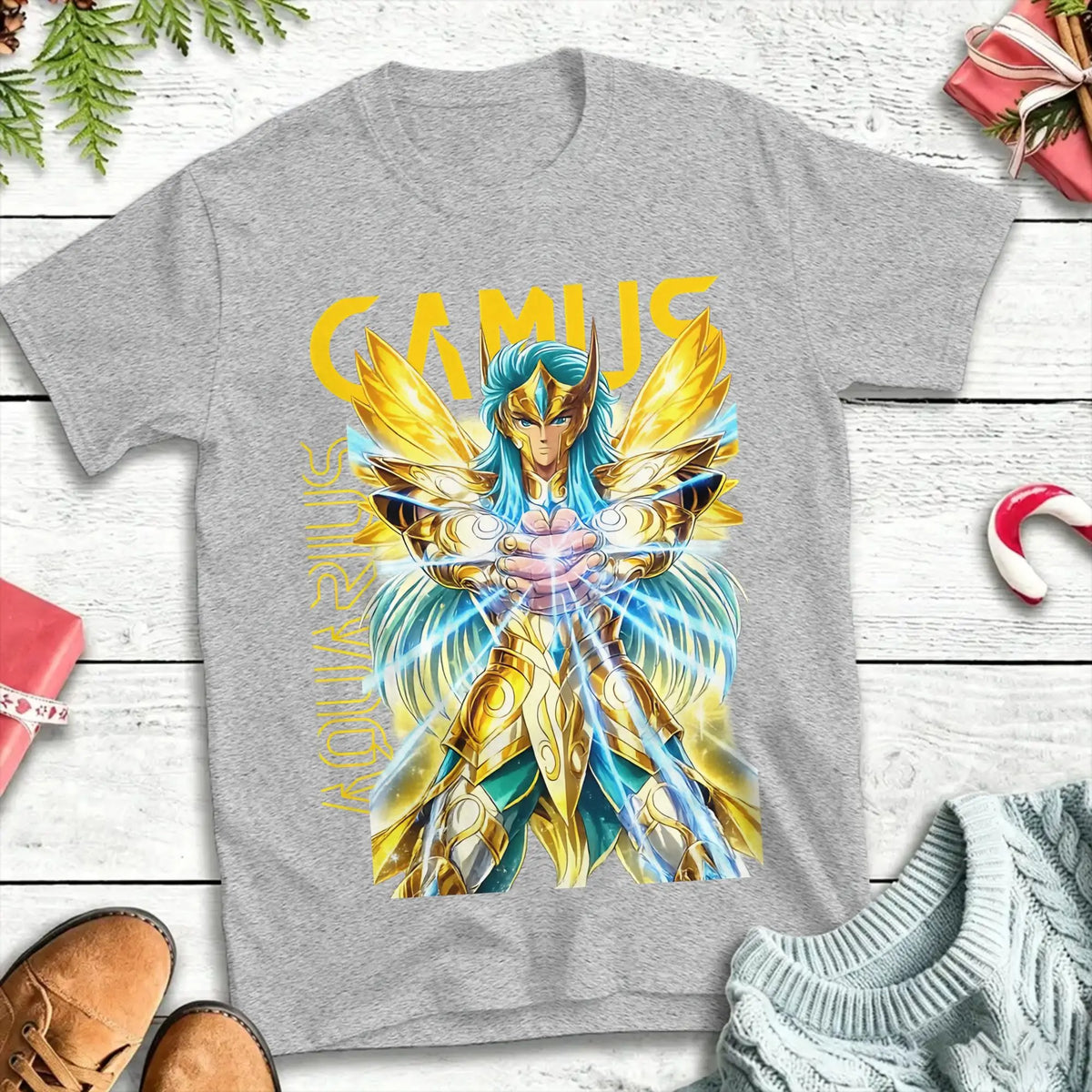 Oversized T Shirt Summer CAMUS KNIGHTS OF THE ZODIAC Fashion T-Shirts  Cotton Tee Shirt for Couple Y2K Funny Short Sleeve Tees