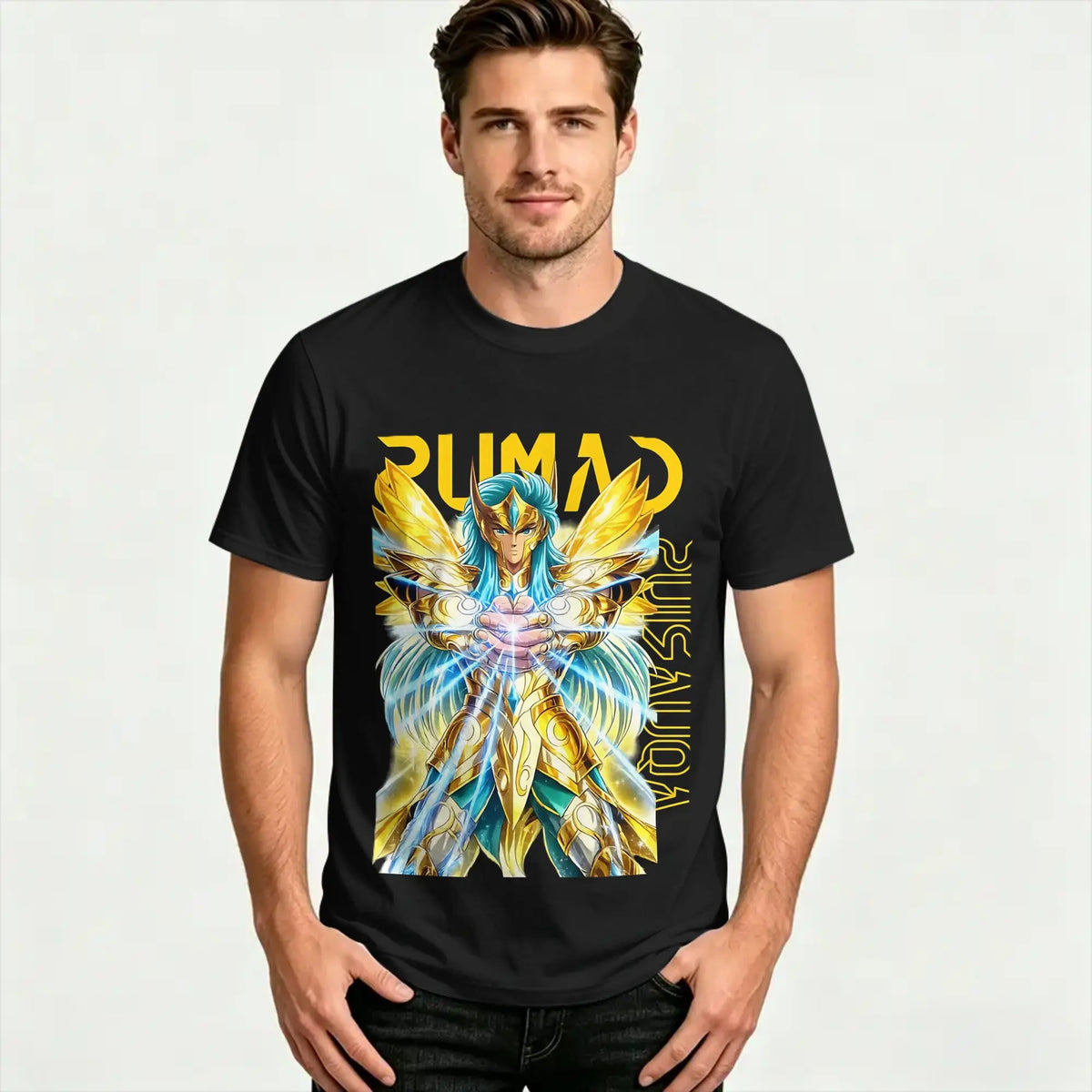 Oversized T Shirt Summer CAMUS KNIGHTS OF THE ZODIAC Fashion T-Shirts  Cotton Tee Shirt for Couple Y2K Funny Short Sleeve Tees