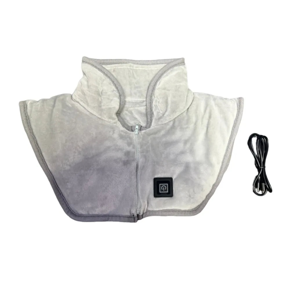 3 Heat Settings Heated Shoulder Wrap Smart NTC Control Fast Heated Electric Neck Warmer Washable Soft Hot Compress Heating Shawl