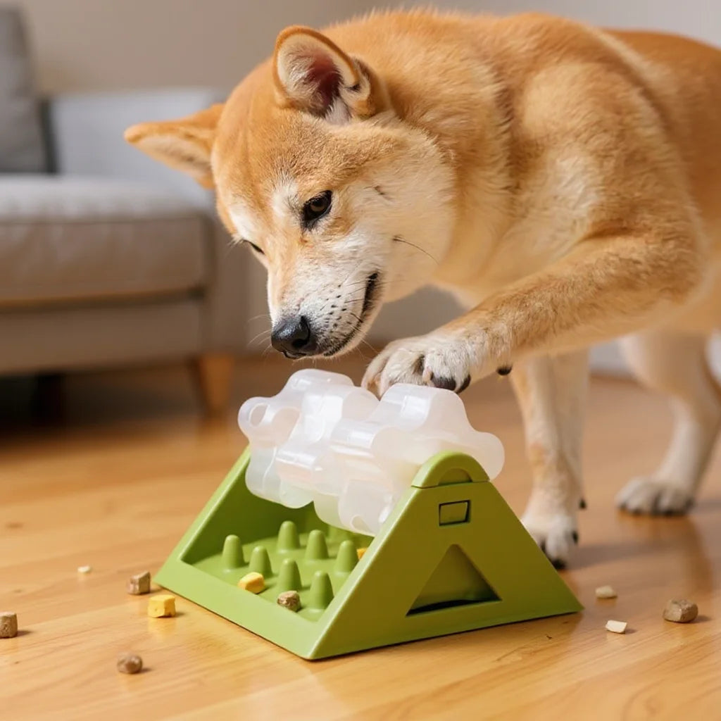 Interactive Dog Food Dispenser Toy - Puzzle Feeder with Leak-Proof Design, Slow-Feeding Design &amp; Durable PP Material for Dogs