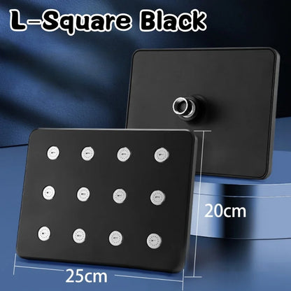 High Pressure Rainshower Head Magic Water Flow Rainfall Shower Head Mini Top Spray Water- Saving Shower Bathroom Accessories