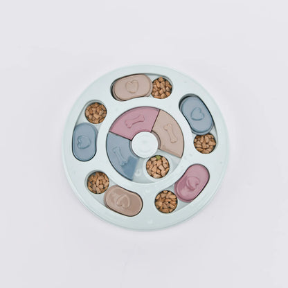 Dog Treat Puzzle Toy Food Dispenser IQ Training Mental Enrichment Slow Feeder Interactive Pet Game for Small Medium Large Dogs