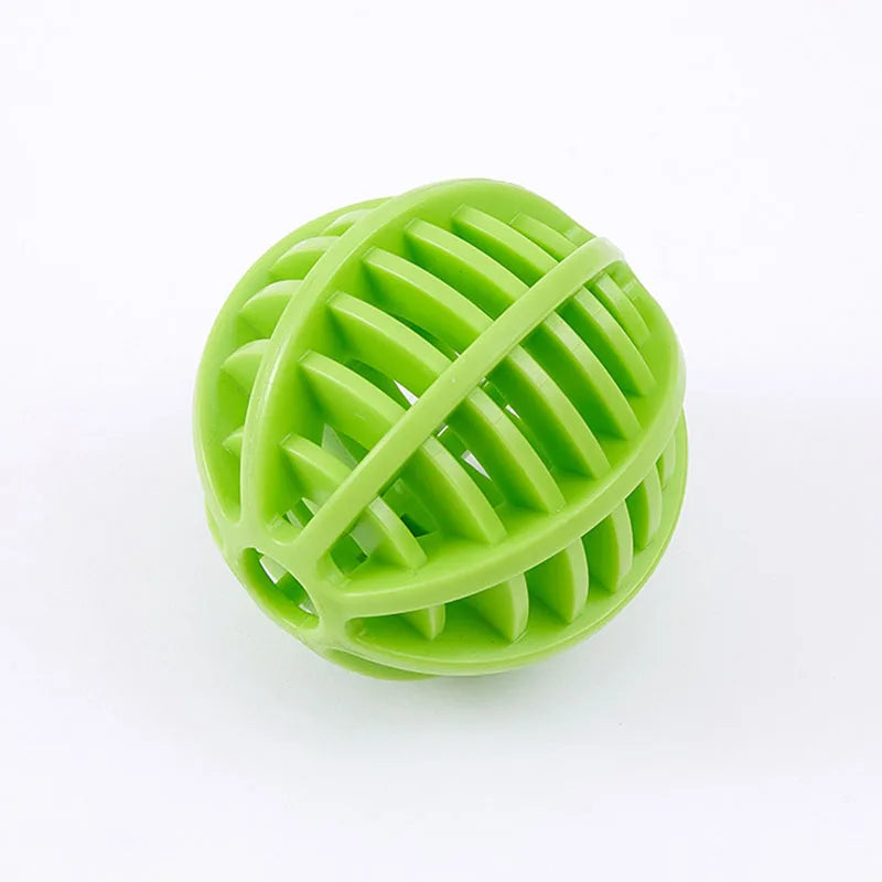 Durable Rubber Treat Dispensing Dog Ball Toy Bite Resistant Chew Toy For Teeth Grinding Boredom Relief Interactive Pet Training