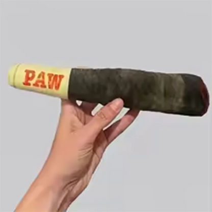 Funny Interactive Dog Toys Cigar Design Plush Squeaky Pet Toys Grinding Teeth Creative Chew Cool Stuffed Gifts for Dog Birthday
