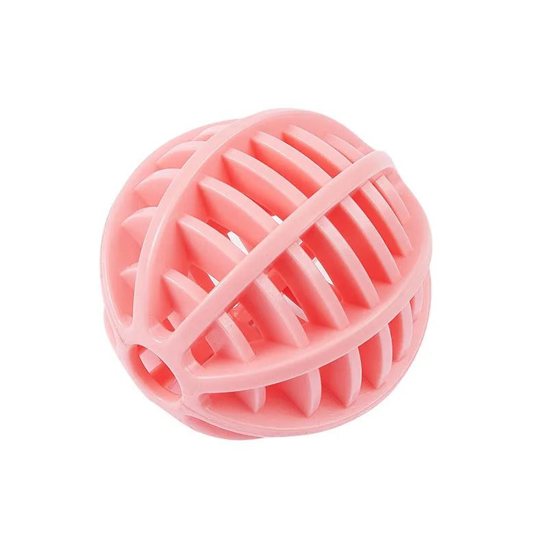 Durable Rubber Treat Dispensing Dog Ball Toy Bite Resistant Chew Toy For Teeth Grinding Boredom Relief Interactive Pet Training
