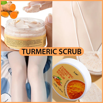 Turmeric Brightening Body Wash | Gentle Shower Gel for Uneven Skin |  Deep Cleansing, Hydrating Formula | Body Scrub