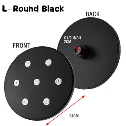 High Pressure Rainshower Head Magic Water Flow Rainfall Shower Head Mini Top Spray Water- Saving Shower Bathroom Accessories