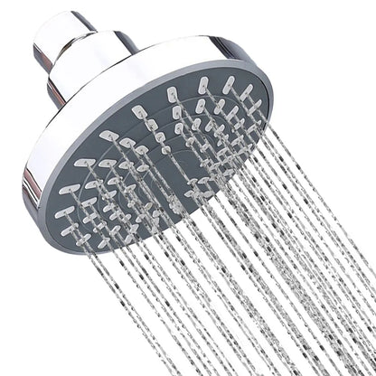 Shower Head Sprayer Adjustable Rainfall Wall-Mounted Chrome ABS Plastic High-Pressure Shower Heads Bathroom Fixture Accessories