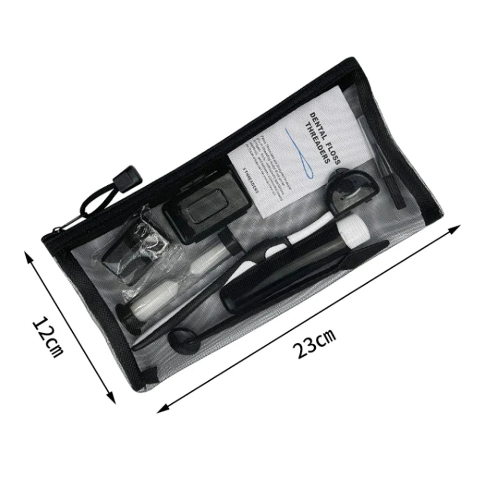 8pcs/set Dental Orthodontic Cleaning Kit Toothbrush Orthodontic Dental Cleaning Kit Travel Dental Kit Interdental Brush