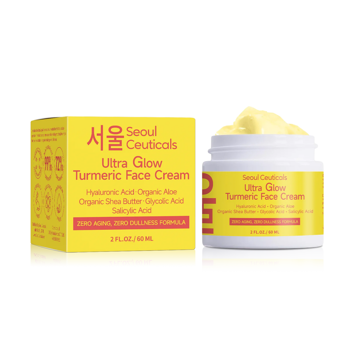 Turmeric Face Moisturizing Cream Hydrating Skin Nourishing Glow Locking Anti Oxidant Soothing Daily Facial Lotion Self Care