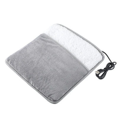 Foot Warmer USB Foot Heater Electric Foot Heating Pad Fast Heating Soft Plush Electric Foot Warmer for Home Heated Feet Warmer