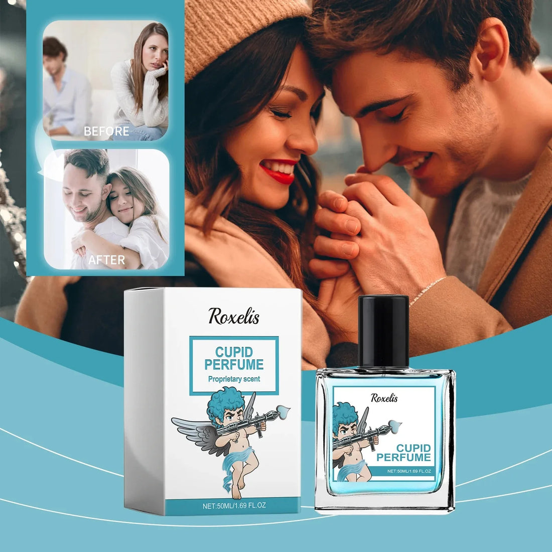 50ml Cologne Perfume Pheromone Cologne for Men Long Lasting Enhances Intimacy Man Perfume Hombre Perfume Attract Women