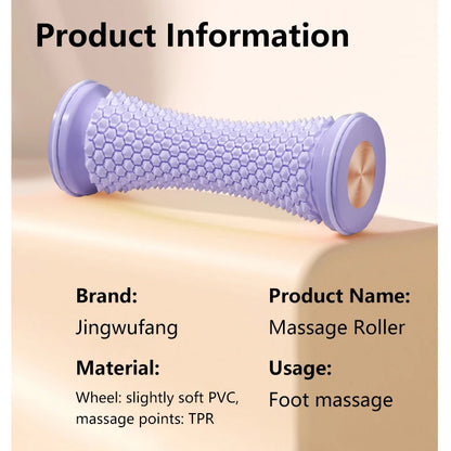 Foot Massager Massage Roller Yoga Massage Ball Plantar Fascia Roller Muscle Relaxation Care Plastic Manual Foot Massager Rollers