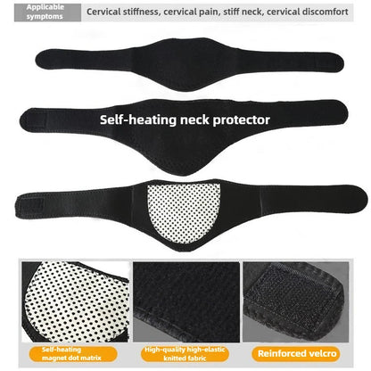 1-Pack Heated Neck Massager - Adjustable Ergonomic Design with Heat for Neck Back Shoulder, Durable Nylon, Ideal Gift