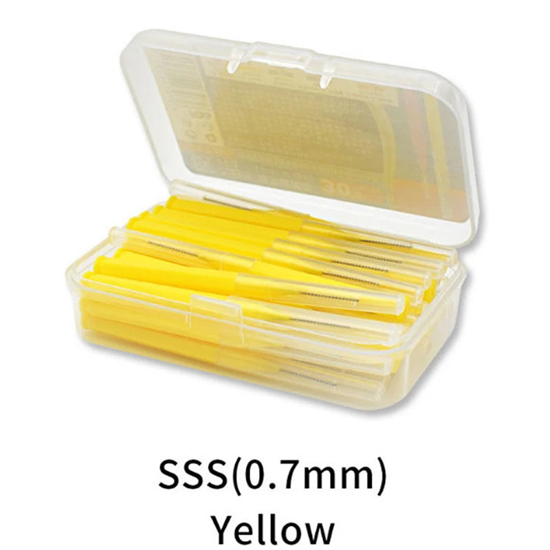 30pcs/lot terdental Brush Denta Floss Interdental Cleaners  Dental Teeth Brush Toothpick Oral Care Tool