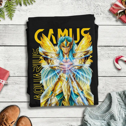 Oversized T Shirt Summer CAMUS KNIGHTS OF THE ZODIAC Fashion T-Shirts  Cotton Tee Shirt for Couple Y2K Funny Short Sleeve Tees