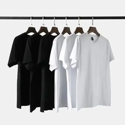 Cotton Short-sleeved T-shirt Stylish and Versatile Suitable for All Seasons Streetwear 2026 summer new Fashion Casual plus