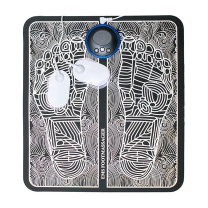 Electric EMS Foot Massager Pad Portable Foldable Massage Mat Muscle Stimulation Improve Blood Circulation Relief Pain Relax Feet