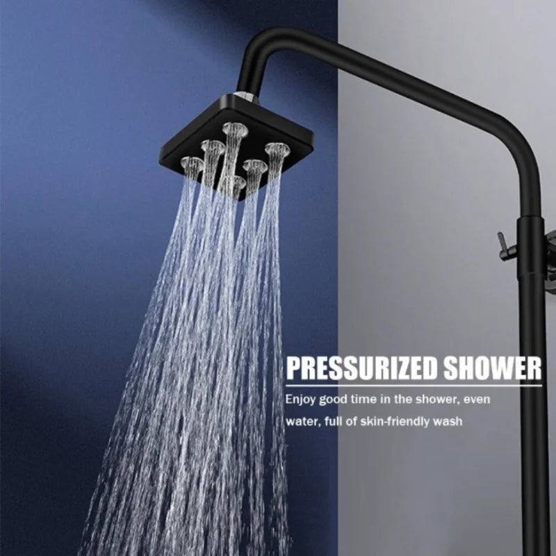High Pressure Rainshower Head Magic Water Flow Rainfall Shower Head Mini Top Spray Water- Saving Shower Bathroom Accessories