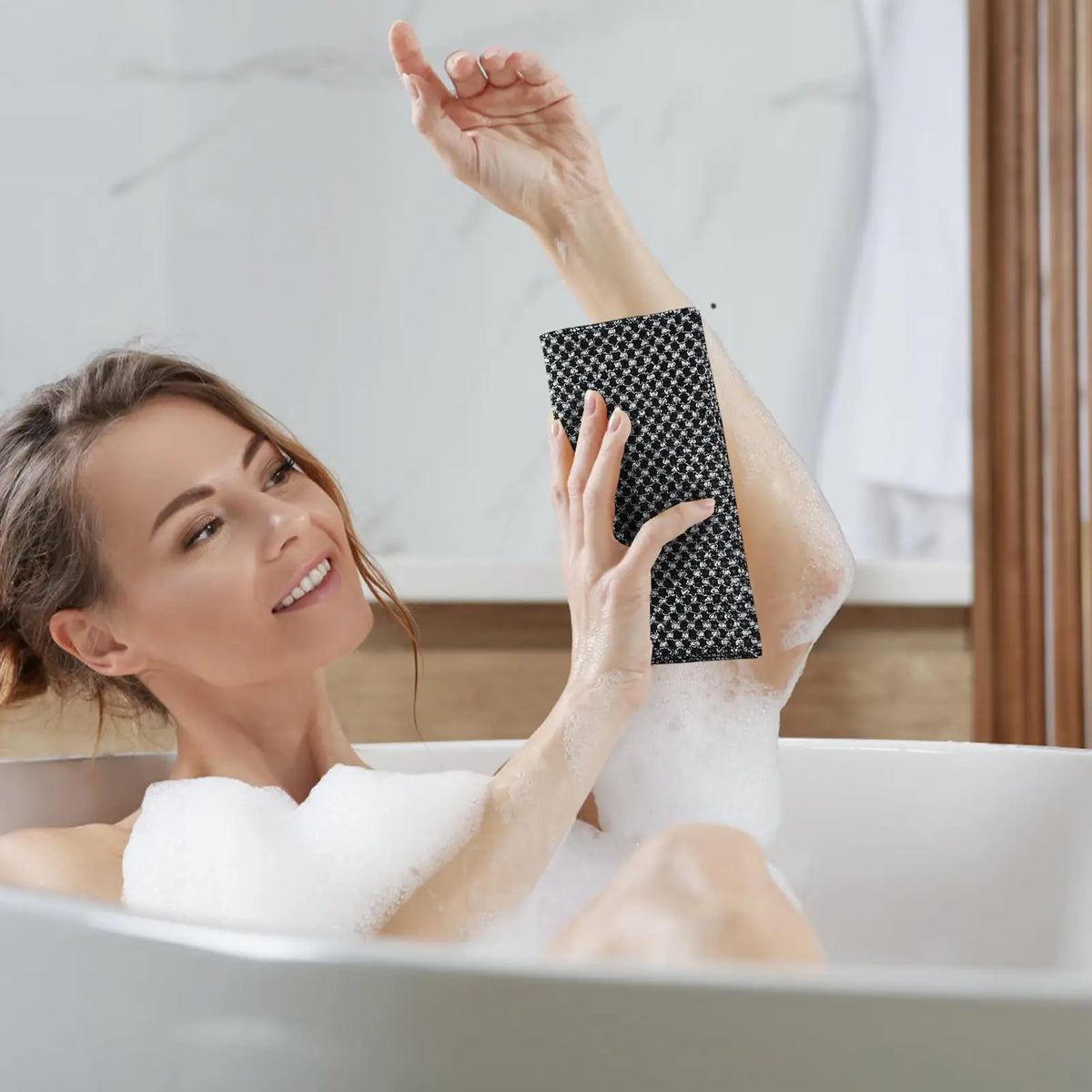 Body Exfoliator Towel Bath Body Back Wash Cloth Towel Bath Scrubber Exfoliating Scrub Shower Sponge Body Bathroom Accessories