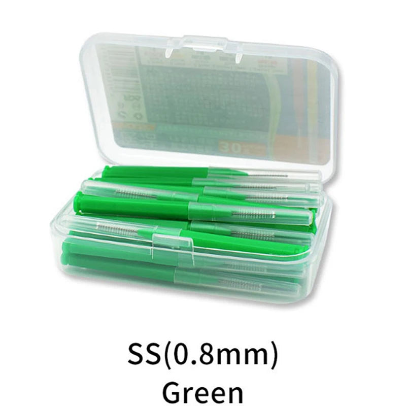 30pcs/lot terdental Brush Denta Floss Interdental Cleaners  Dental Teeth Brush Toothpick Oral Care Tool