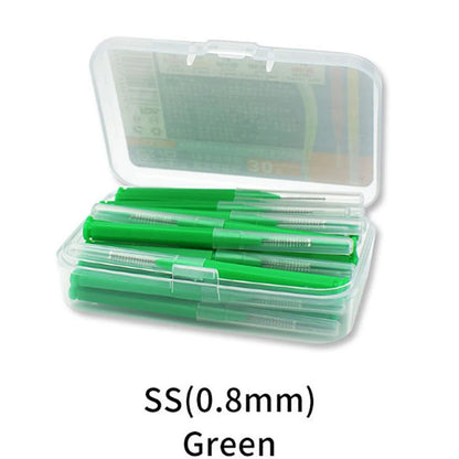 30pcs/lot terdental Brush Denta Floss Interdental Cleaners  Dental Teeth Brush Toothpick Oral Care Tool