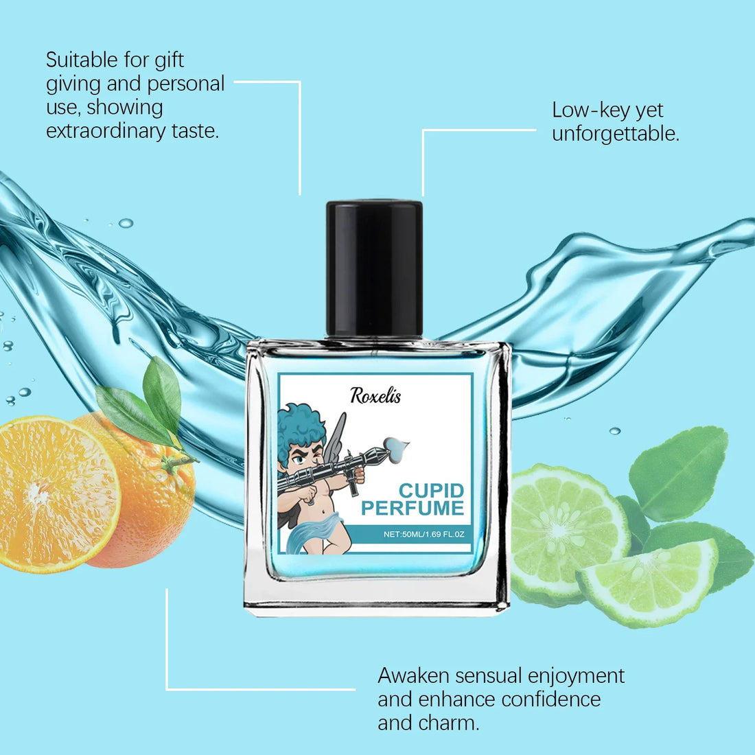 50ml Cologne Perfume Pheromone Cologne for Men Long Lasting Enhances Intimacy Man Perfume Hombre Perfume Attract Women