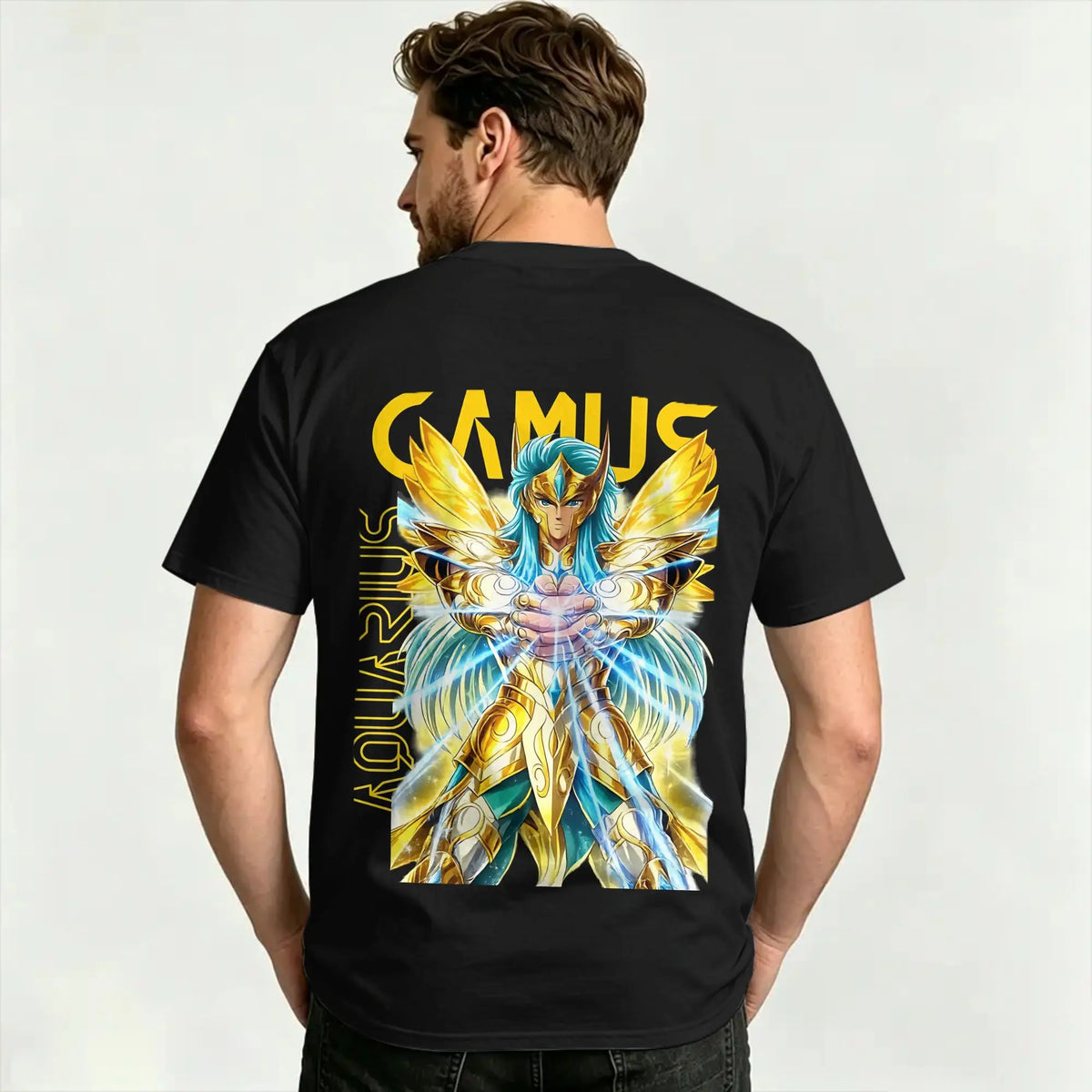 Oversized T Shirt Summer CAMUS KNIGHTS OF THE ZODIAC Fashion T-Shirts  Cotton Tee Shirt for Couple Y2K Funny Short Sleeve Tees