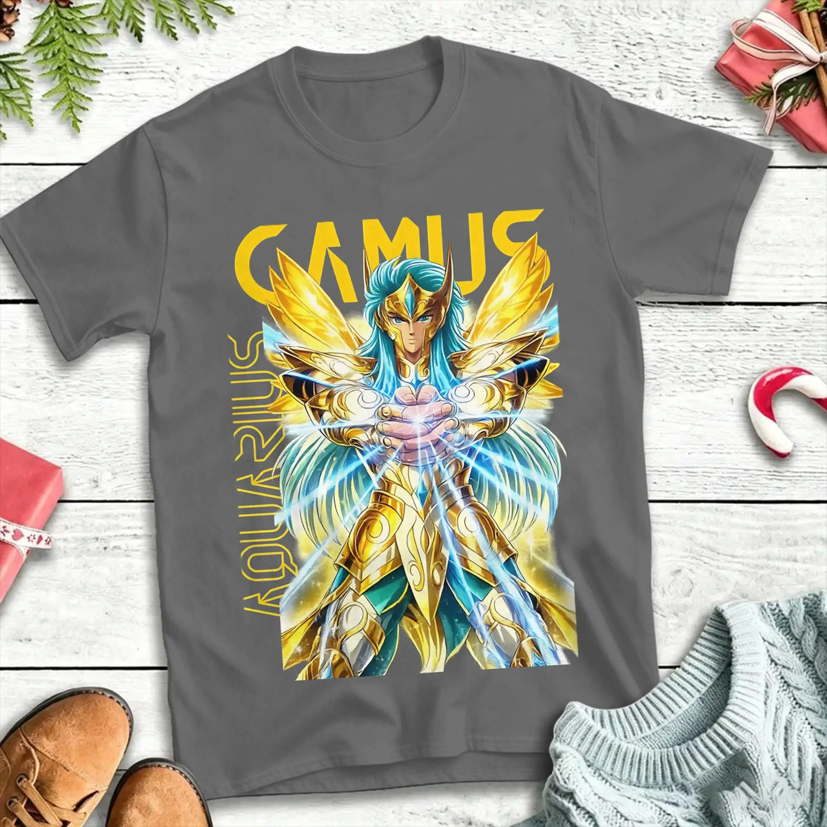 Oversized T Shirt Summer CAMUS KNIGHTS OF THE ZODIAC Fashion T-Shirts  Cotton Tee Shirt for Couple Y2K Funny Short Sleeve Tees