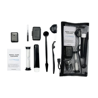 8pcs/set Dental Orthodontic Cleaning Kit Toothbrush Orthodontic Dental Cleaning Kit Travel Dental Kit Interdental Brush