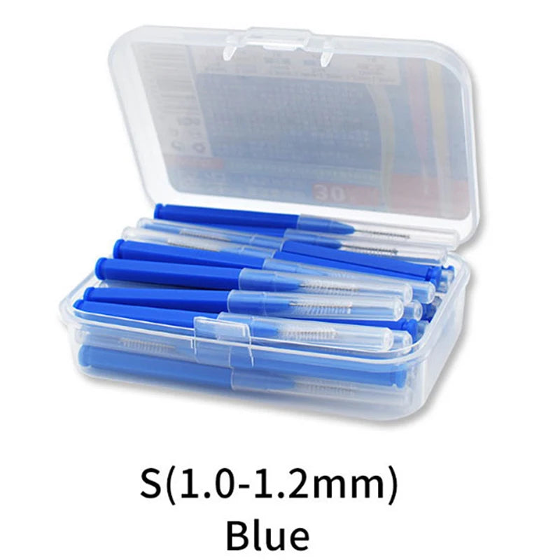30pcs/lot terdental Brush Denta Floss Interdental Cleaners  Dental Teeth Brush Toothpick Oral Care Tool