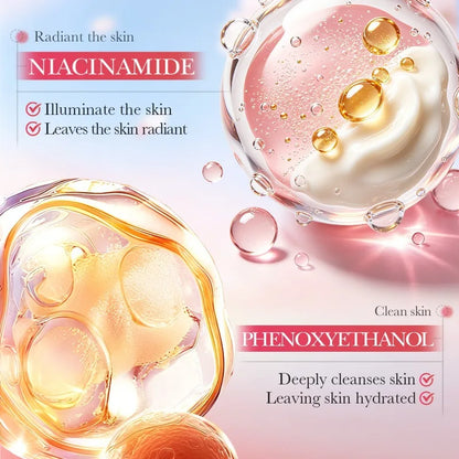 500ml SADOER Rose Fragrance Shower Gel Plant Extract Gentle Cleansing Moisturizing Soft Smooth Body Wash Daily Bath Skin Care