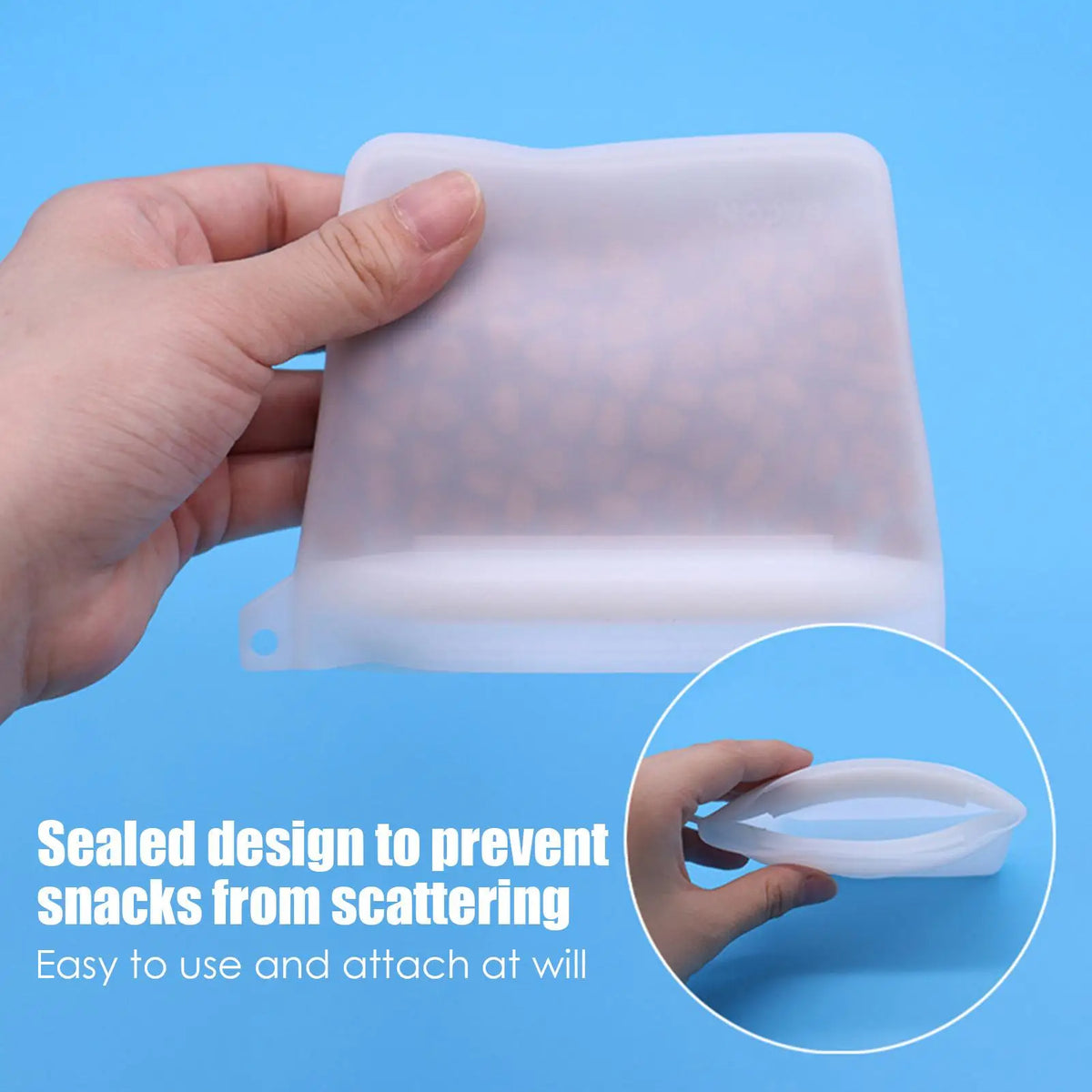 Silicone Dog Treat Pouch Dog Training Pouch Bag Sealable Training Treat Bag Training Treat Bag For Dogs Cats Pets Leashs Walking