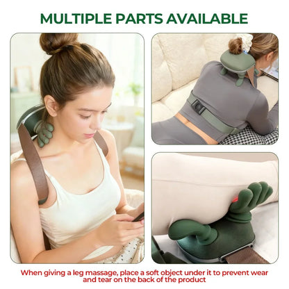 Shoulder Neck Massager Portable Heated Cervical Neck Massager for Pain Relief Muscle Relax Simulating Human Hands Neck Massager