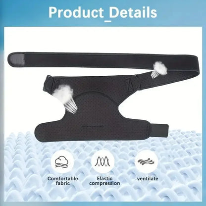 Shoulder Brace with Pressure Pad, Suitable for Both Men and Women, Adjustable Shoulder Brace for Left and Right Shoulder Protect