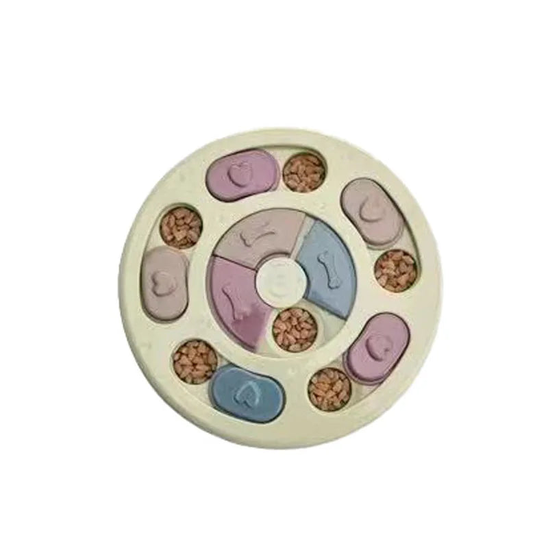 Dog Treat Puzzle Toy Food Dispenser IQ Training Mental Enrichment Slow Feeder Interactive Pet Game for Small Medium Large Dogs
