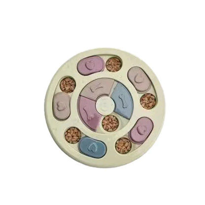 Dog Treat Puzzle Toy Food Dispenser IQ Training Mental Enrichment Slow Feeder Interactive Pet Game for Small Medium Large Dogs