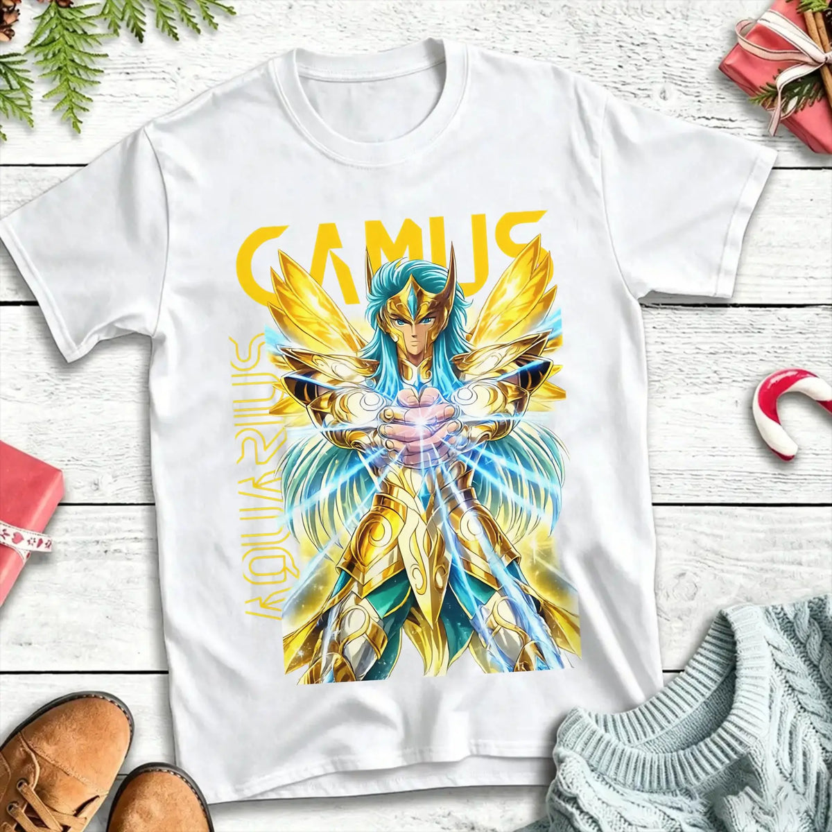 Oversized T Shirt Summer CAMUS KNIGHTS OF THE ZODIAC Fashion T-Shirts  Cotton Tee Shirt for Couple Y2K Funny Short Sleeve Tees