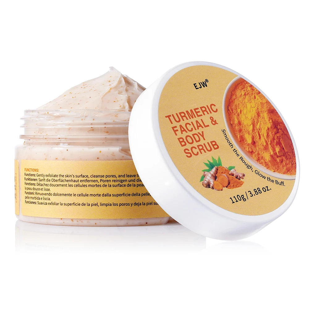 Turmeric Brightening Body Wash | Gentle Shower Gel for Uneven Skin |  Deep Cleansing, Hydrating Formula | Body Scrub
