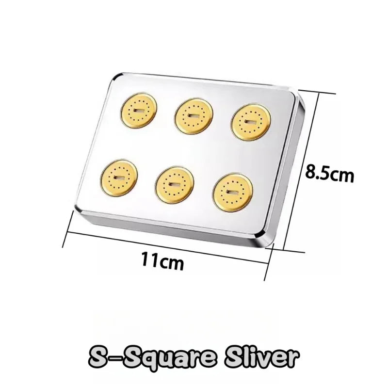 High Pressure Rainshower Head Magic Water Flow Rainfall Shower Head Mini Top Spray Water- Saving Shower Bathroom Accessories