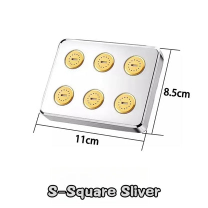 High Pressure Rainshower Head Magic Water Flow Rainfall Shower Head Mini Top Spray Water- Saving Shower Bathroom Accessories