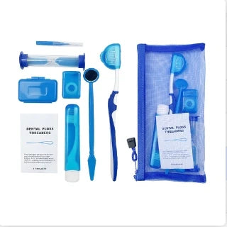 8pcs/set Dental Orthodontic Cleaning Kit Toothbrush Orthodontic Dental Cleaning Kit Travel Dental Kit Interdental Brush
