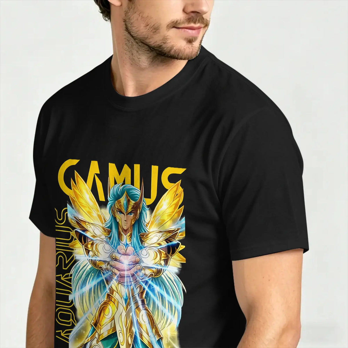 Oversized T Shirt Summer CAMUS KNIGHTS OF THE ZODIAC Fashion T-Shirts  Cotton Tee Shirt for Couple Y2K Funny Short Sleeve Tees