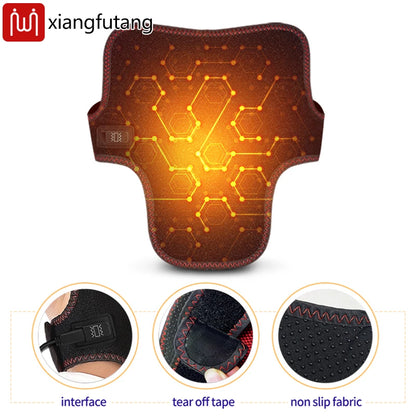 Electric Heated Neck Brace Massager Belt with 3 Adjustable Temperature Levels for Warmth And Neck Massage Relaxation Support