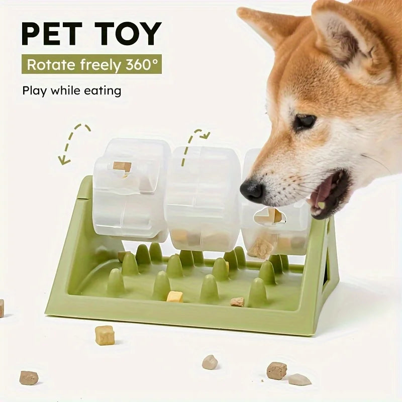 Interactive Dog Food Dispenser Toy - Puzzle Feeder with Leak-Proof Design, Slow-Feeding Design &amp; Durable PP Material for Dogs